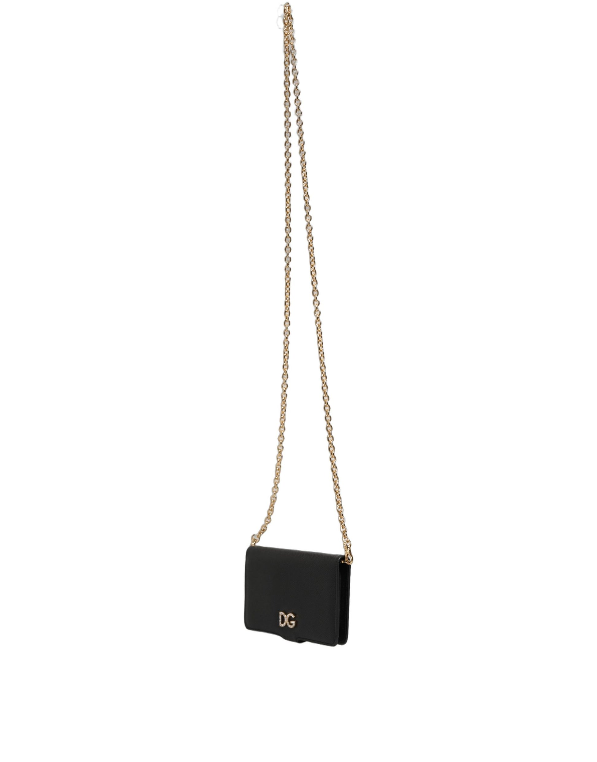 Mini Crossbody Handbag by Dolce & Gabbana for women in calf leather black features a versatile chic silhouette, meticulously detailed with a secure , ample , and versatile crossbody-strap.