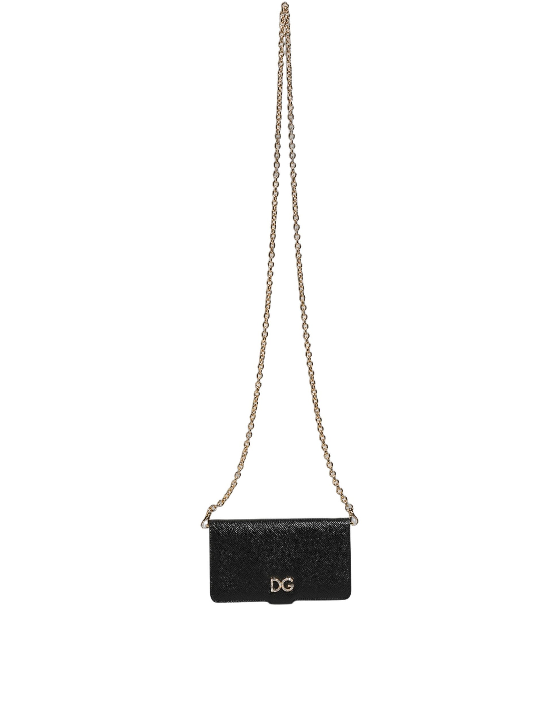 Mini Crossbody Handbag by Dolce & Gabbana for women in calf leather black features an multi-faceted design with a secure , ample , and versatile crossbody-strap for a multi-faceted finish.