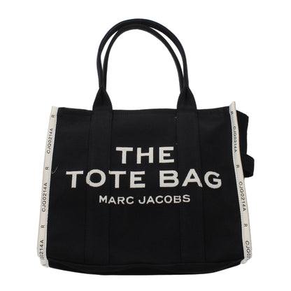 Large Shoulder Bag by Marc Jacobs for women in fabric black features an effortlessly chic silhouette with a secure zipper, ample internal-pockets, and versatile shoulder-strap & handle for effortlessly chic everyday luxury.