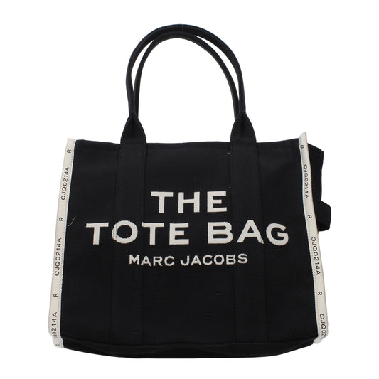 Large Shoulder Bag by Marc Jacobs for women in fabric black features an effortlessly chic silhouette with a secure zipper, ample internal-pockets, and versatile shoulder-strap & handle for effortlessly chic everyday luxury.