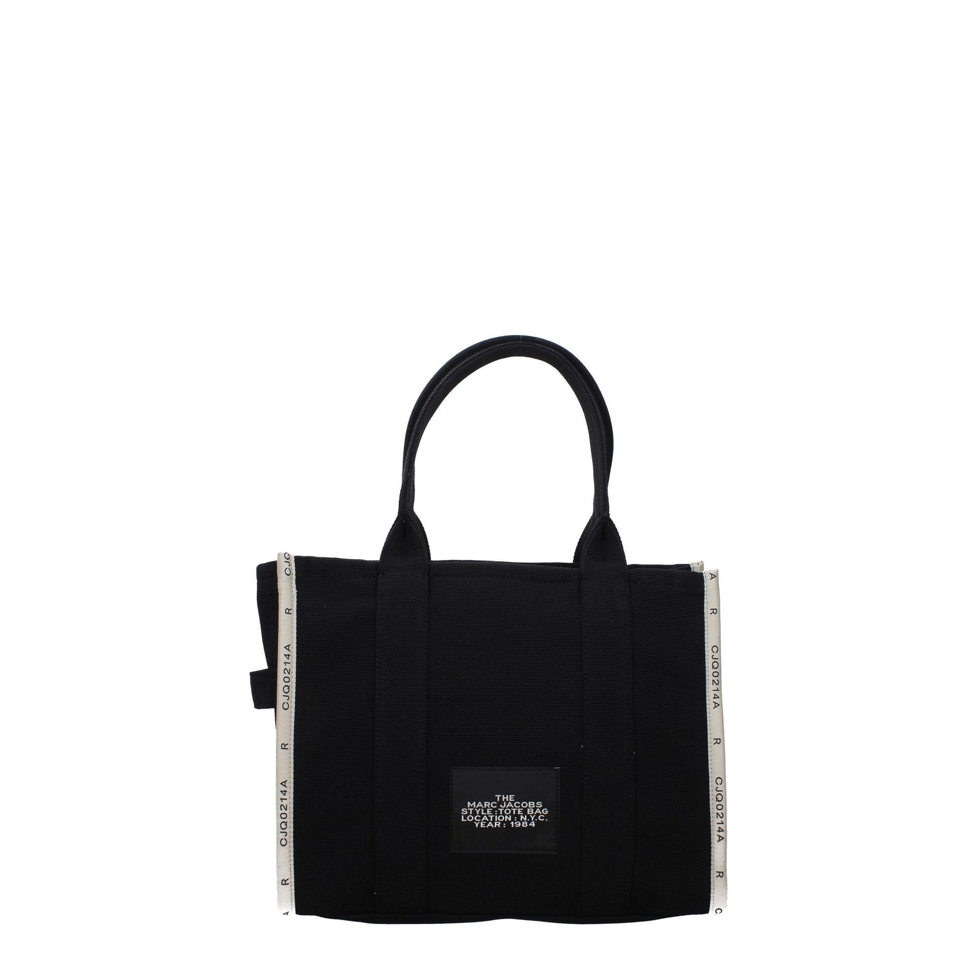 Large Shoulder Bag by Marc Jacobs for women in fabric black features a statuesque silhouette, showcasing a secure zipper and statuesque internal-pockets with versatile shoulder-strap & handle for a statuesque finish.
