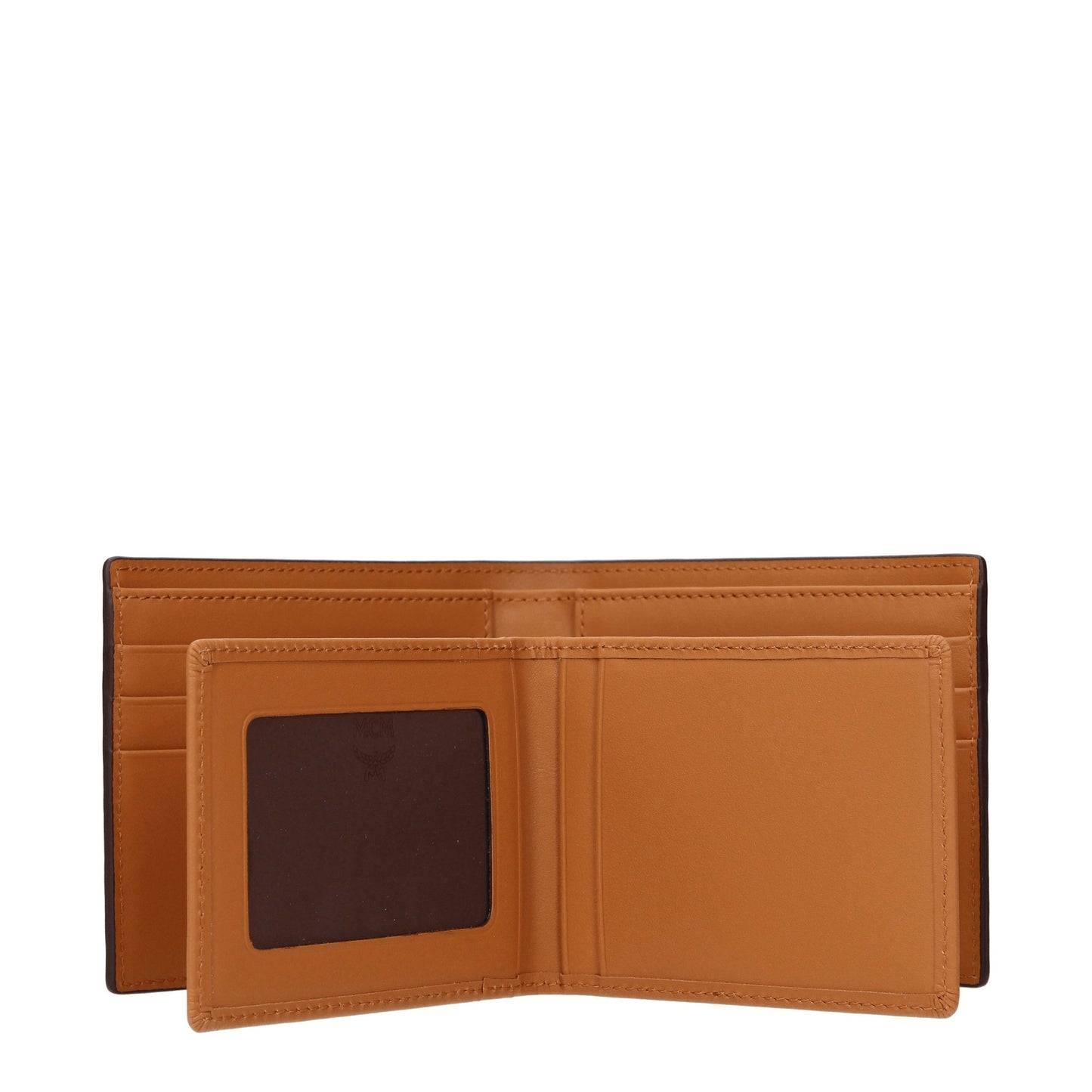 Cardholder Wallet by MCM for men in leather brown presents a streamlined silhouette, showcasing the sophisticated design of the Leather Cardholder Wallet collection with functional card-organization.