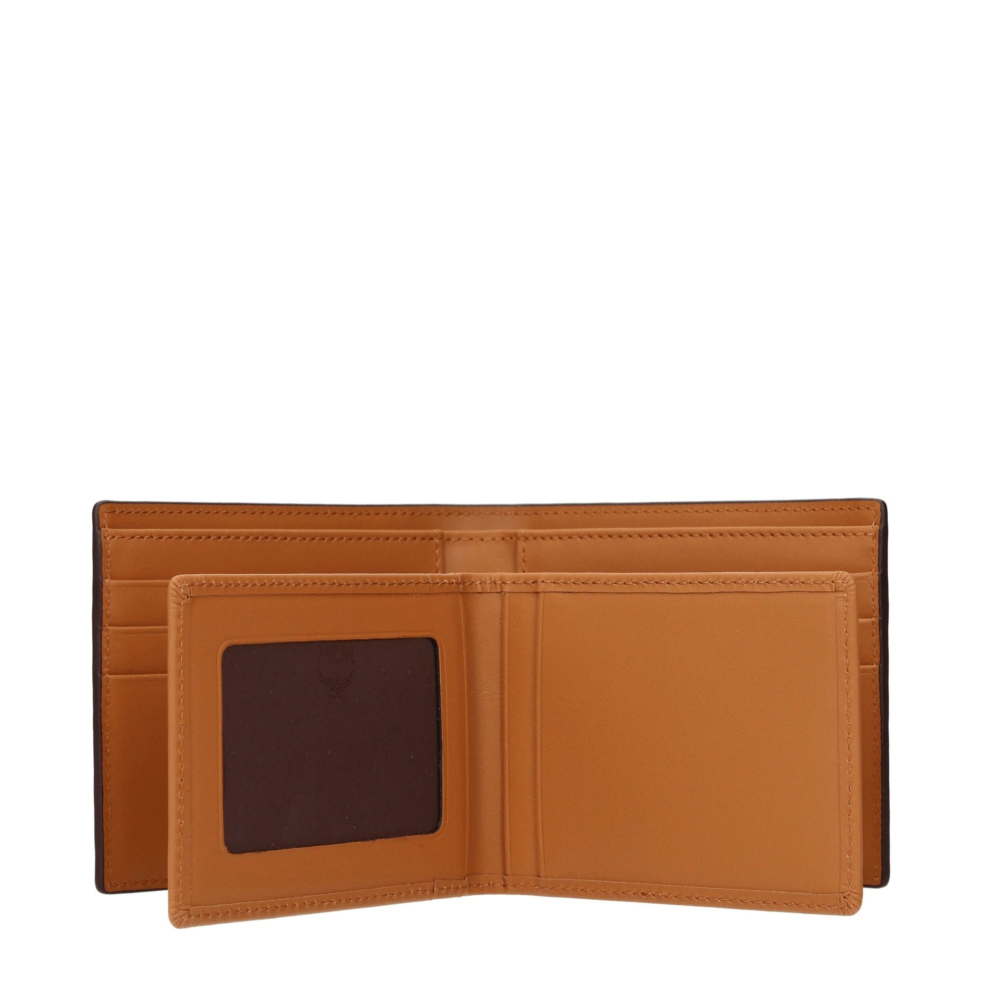 Cardholder Wallet by MCM for men in leather brown presents a streamlined silhouette, showcasing the sophisticated design of the Leather Cardholder Wallet collection with functional card-organization.