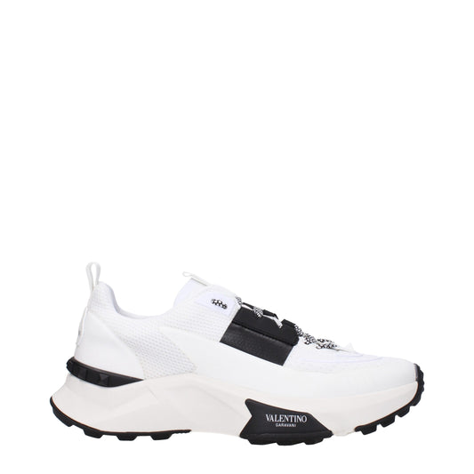 Athletic Sneakers by Valentino Garavani for men in rubber & fabric black, blue & white showcases an impeccable silhouette, defined by an impeccable athletic style design that perfectly captures the essence of the Men's Athletic Rubber & Fabric Sneakers.