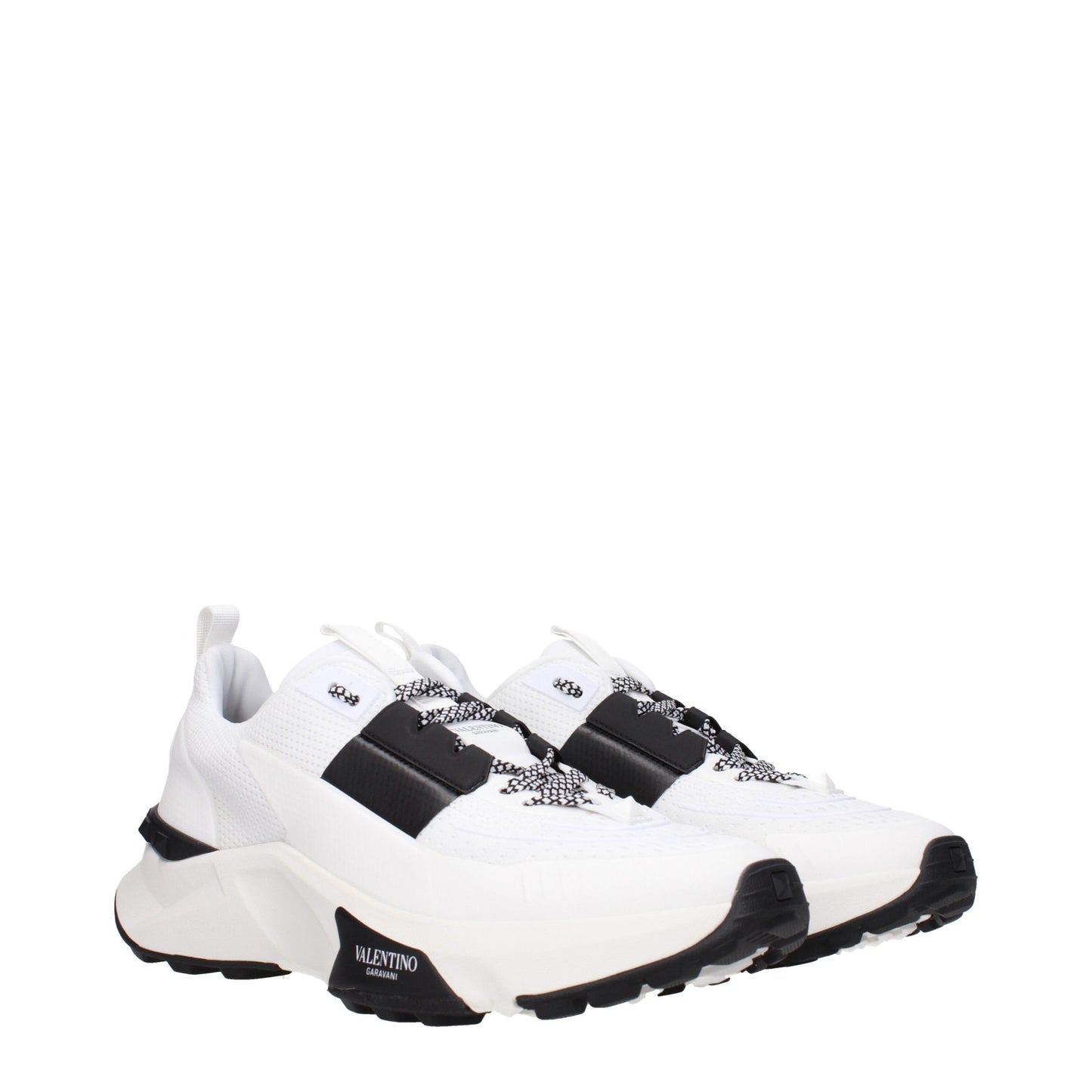 Athletic Sneakers Valentino Garavani men rubber & fabric black, blue & white featuring a avant-garde Men's Athletic Rubber & Fabric Sneakers design with a avant-garde athletic style for a refined finish.
