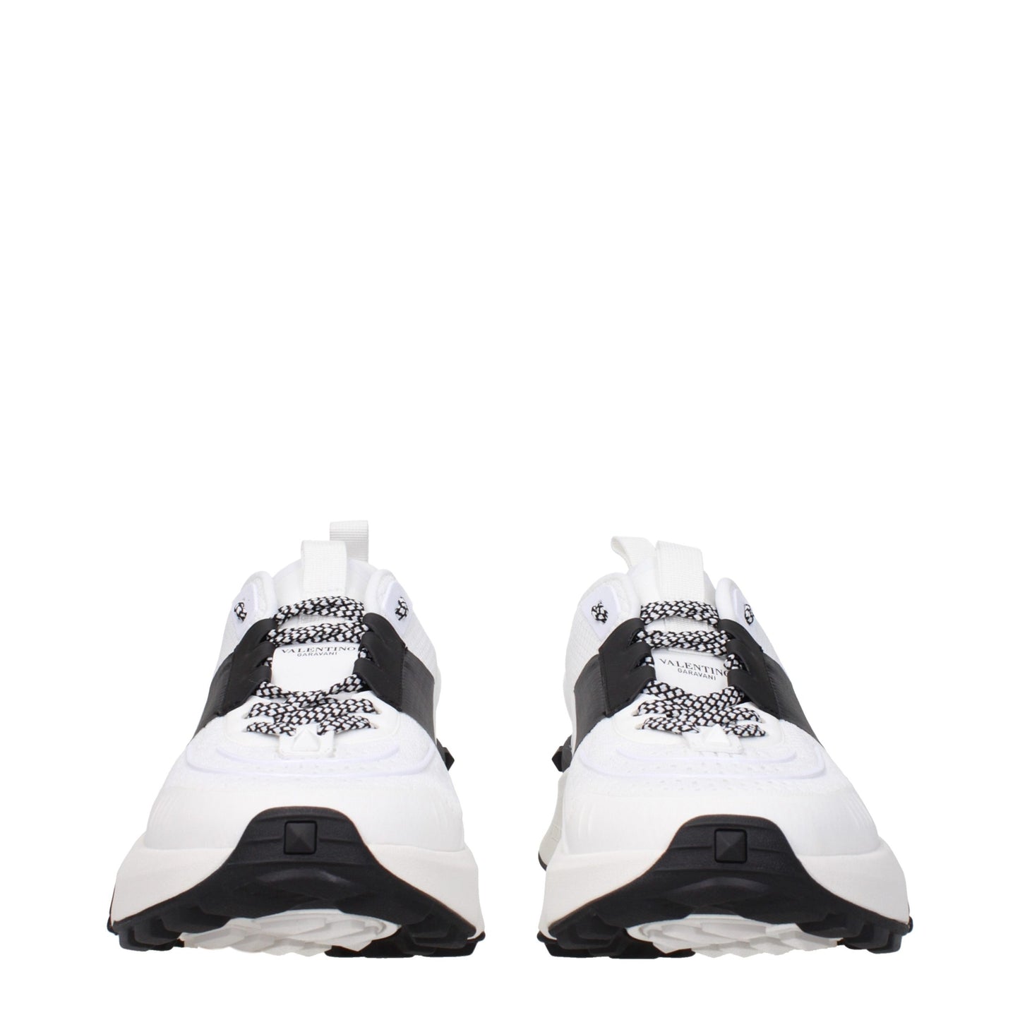 Athletic Sneakers by Valentino Garavani for men in rubber & fabric black, blue & white features an timeless silhouette from the Men's Athletic Rubber & Fabric Sneakers collection, showcasing a timeless athletic style for a timeless look.