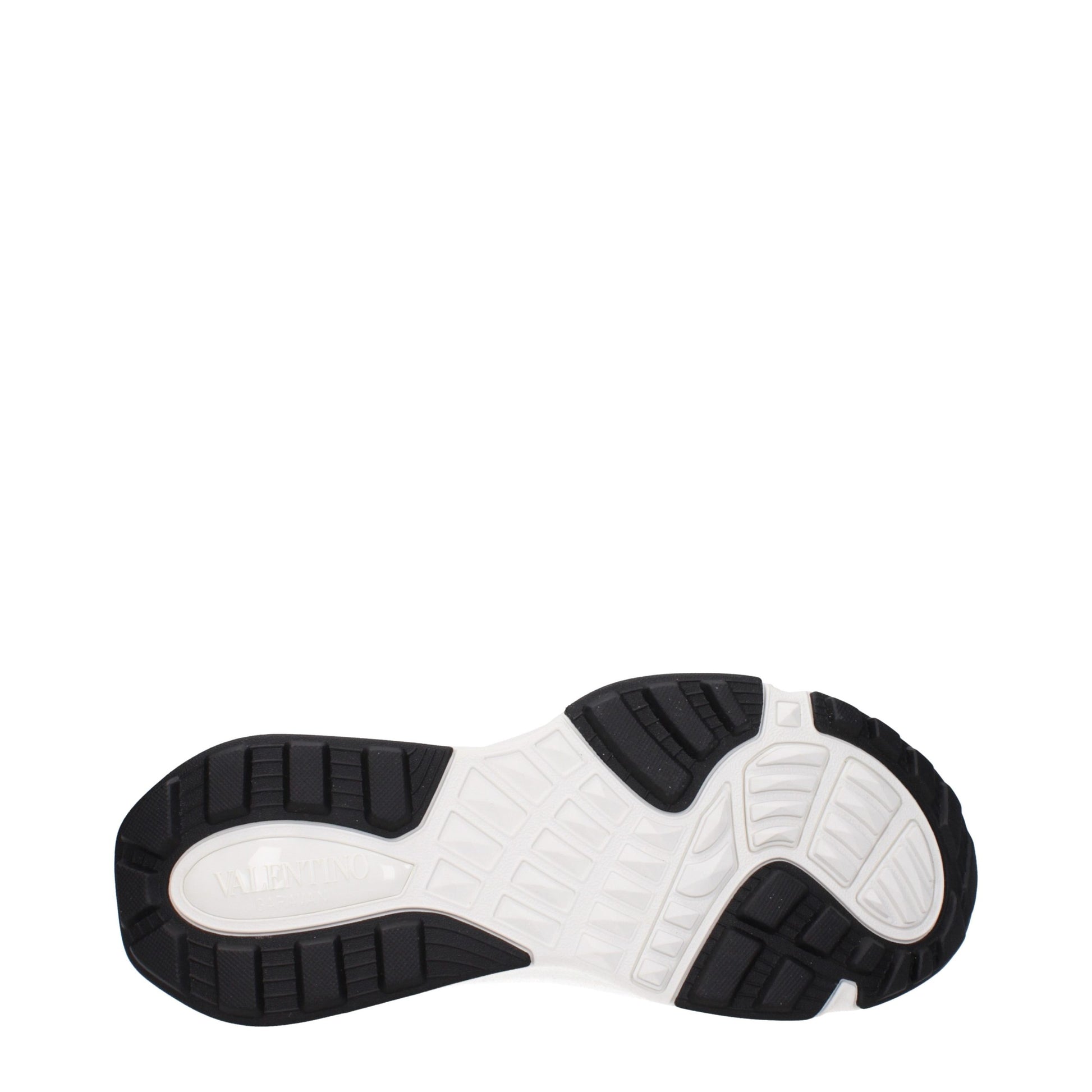 Athletic Sneakers by Valentino Garavani for men in rubber & fabric black, blue & white features an exquisite silhouette, showcasing the premium athletic style of the Men's Athletic Rubber & Fabric Sneakers with an exquisite finish.