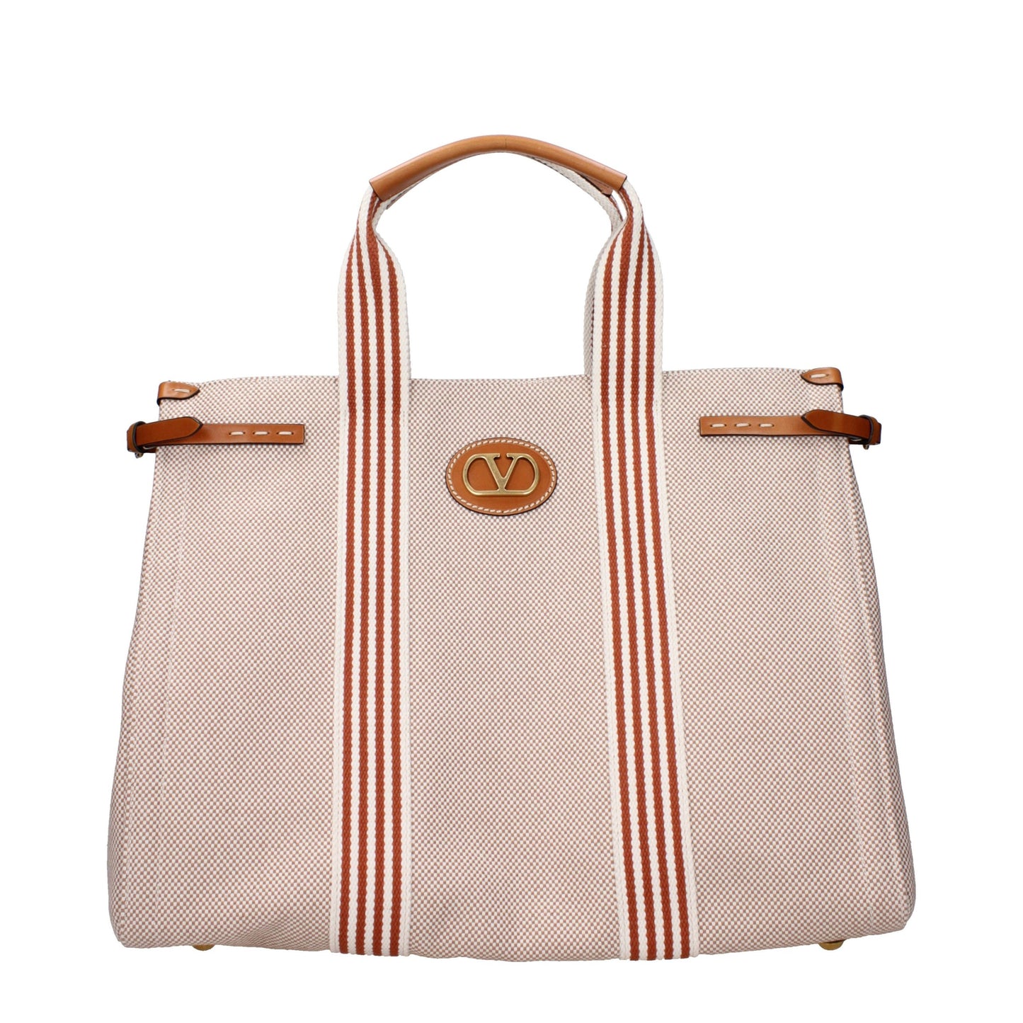 Handbag by Valentino Garavani for unisex in fabric beige features a refined silhouette, showcasing a secure , organized , and versatile adjustable-strap for a refined finish.