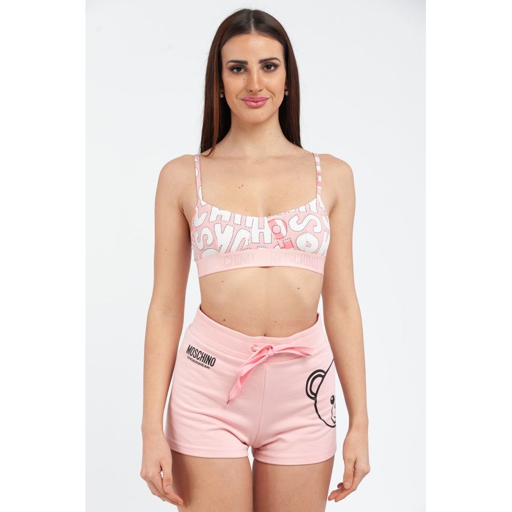 Moschino Women's Stretch Cotton Bra - Multicolor Pink