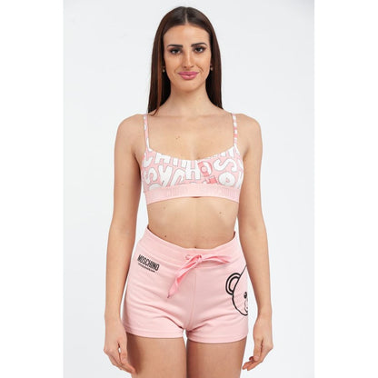 Moschino Women's Stretch Cotton Bra - Multicolor Pink