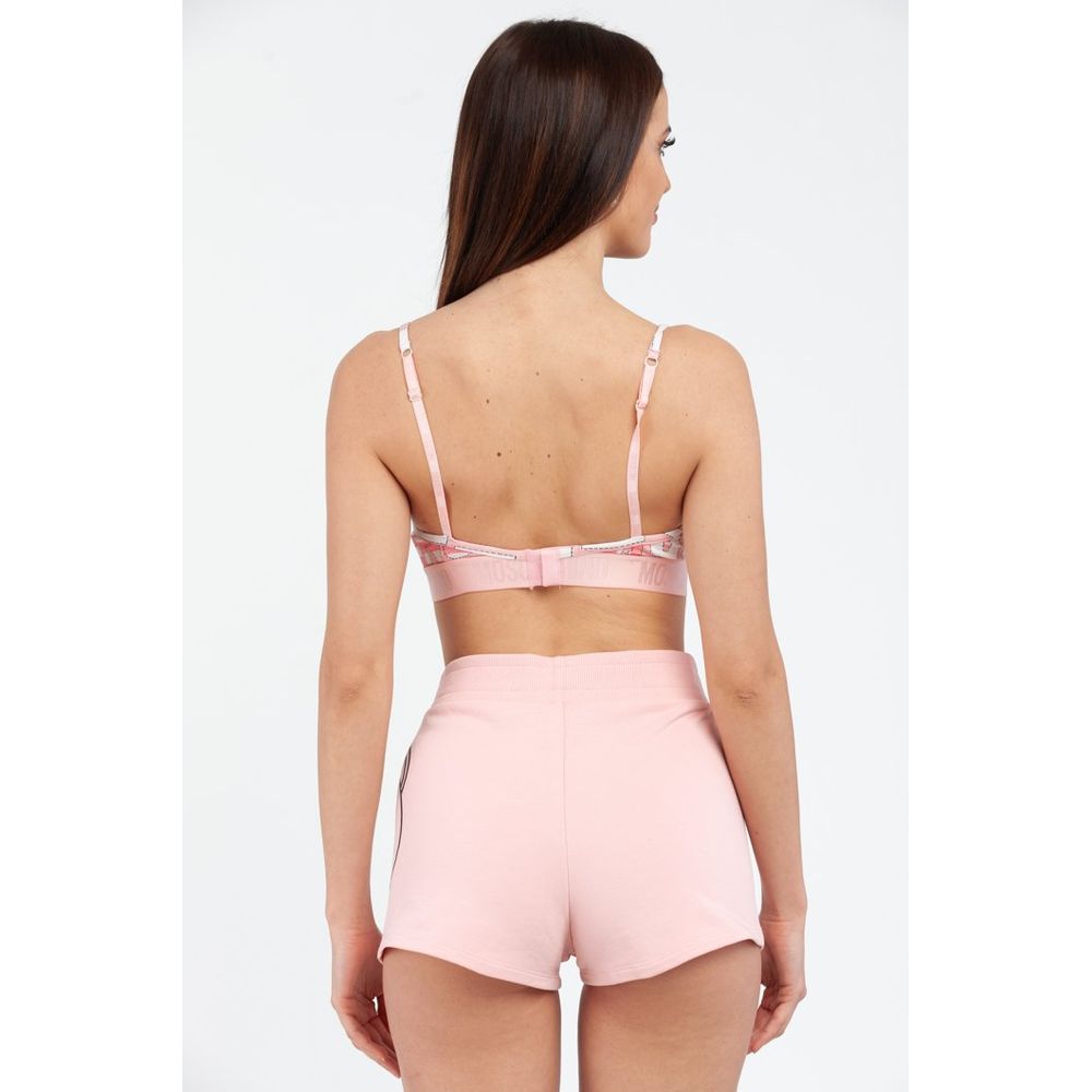 Moschino Women's Stretch Cotton Bra - Multicolor Pink