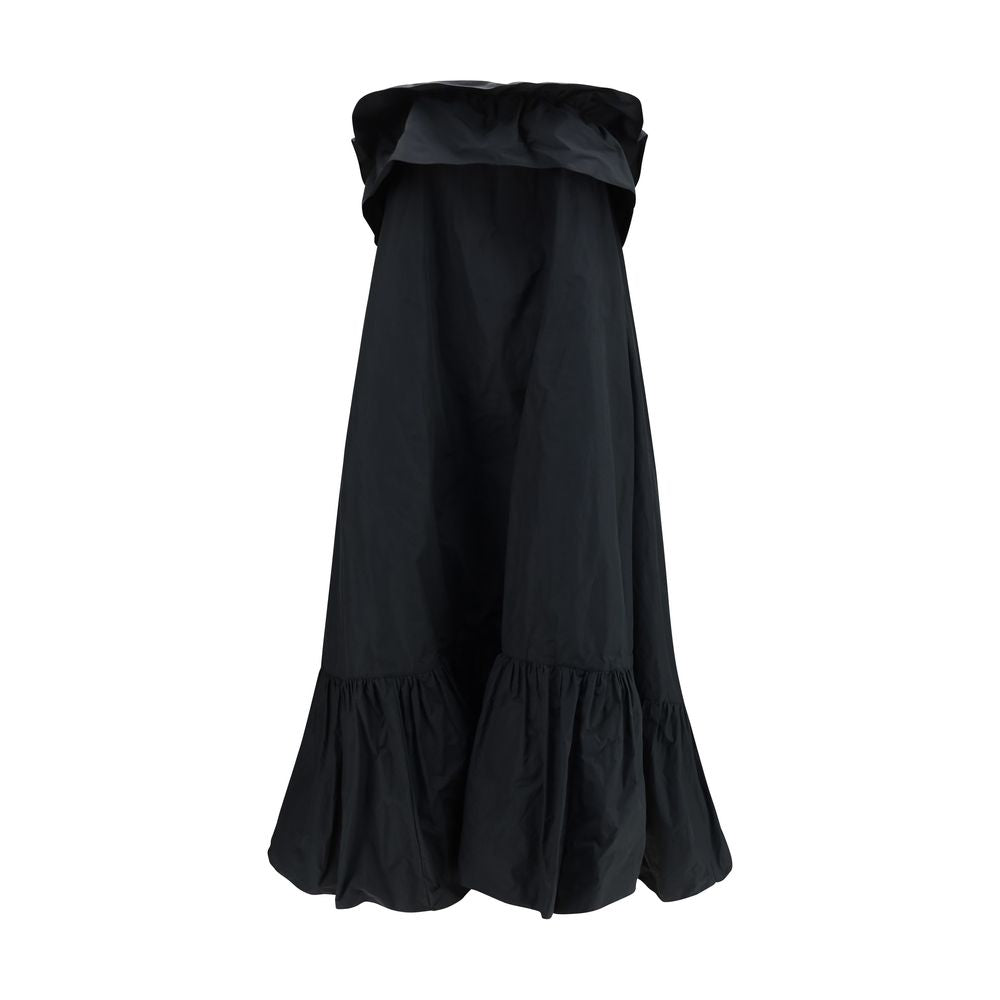 Dress by Saint Laurent for women in cotton polyester canvas black features an sultry silhouette defined by a and sleeveless, falling to an sultry long for a sultry look.
