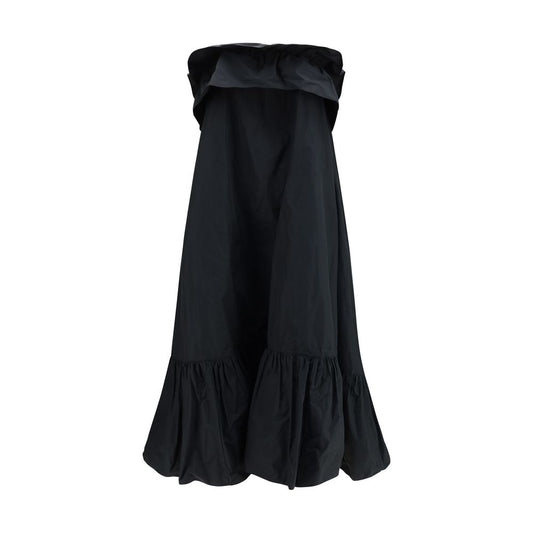 Dress by Saint Laurent for women in cotton polyester canvas black features an sultry silhouette defined by a and sleeveless, falling to an sultry long for a sultry look.