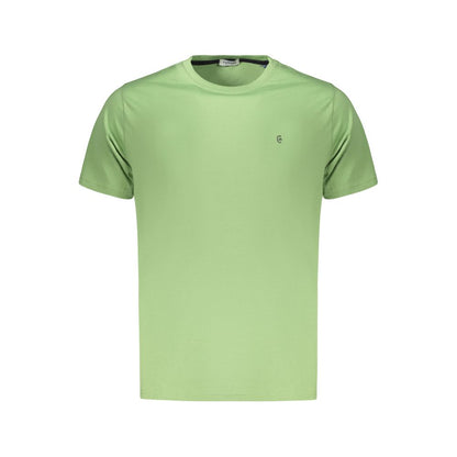 T-Shirt by Coveri Moving for men in cotton green features an edgy silhouette, meticulously detailed with a sophisticated and for a truly edgy finish.
