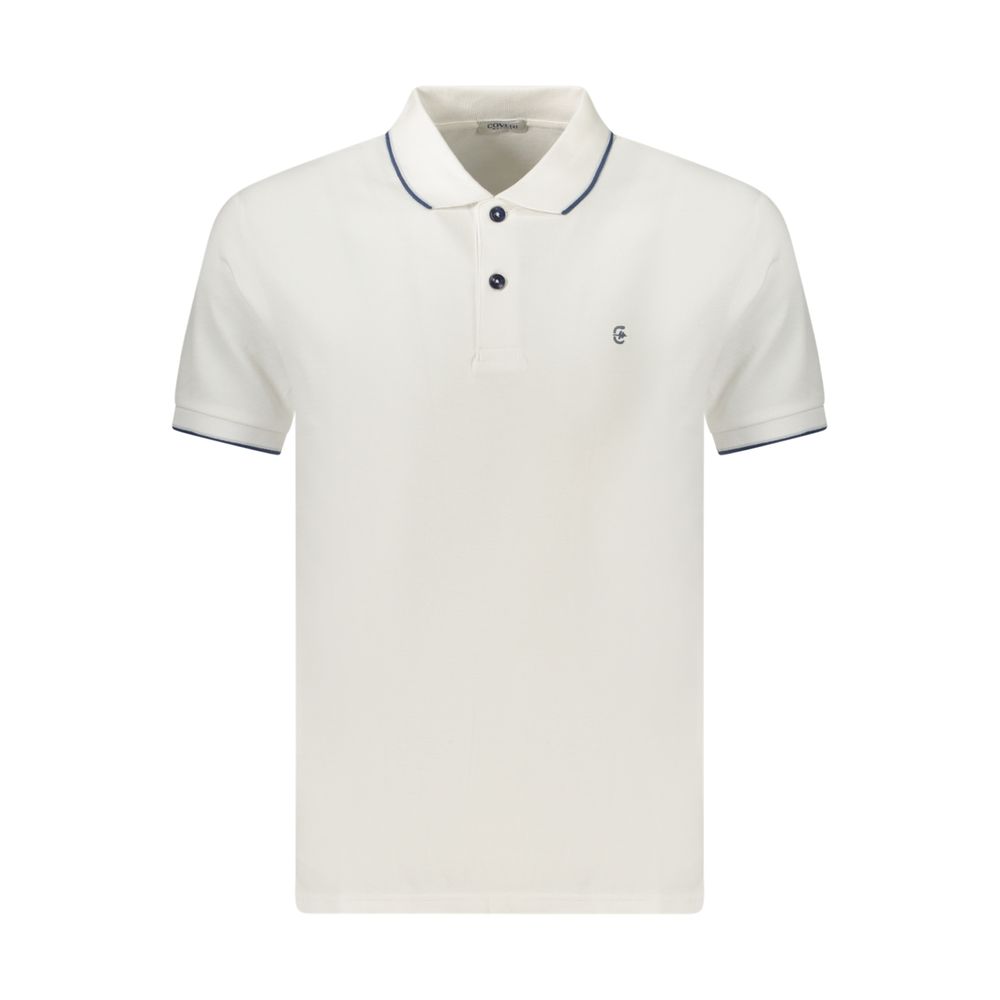 Polo Shirt by Coveri Moving for men in cotton white & signature features a eye catching silhouette, showcasing a refined and for a eye catching finish.