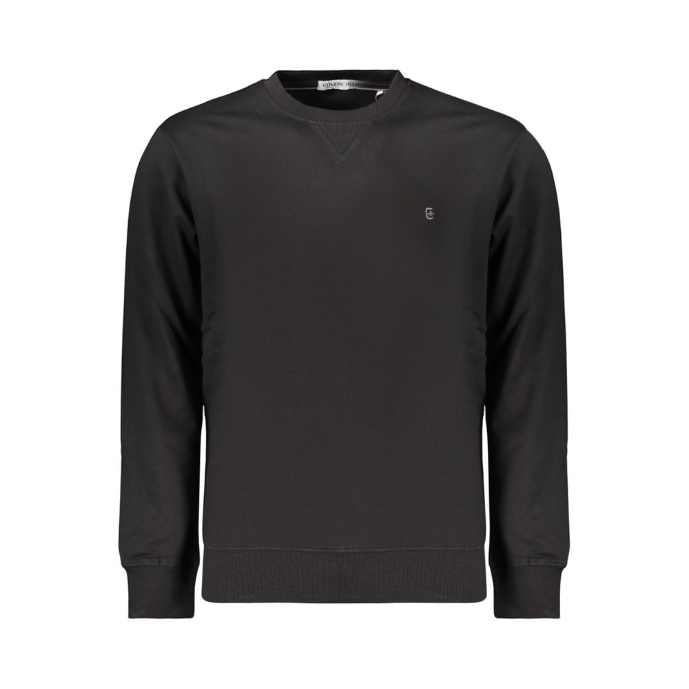 Sweatshirt by Coveri Moving for men in cotton black presents a smart casual silhouette, featuring a smart casual and for a sophisticated look.