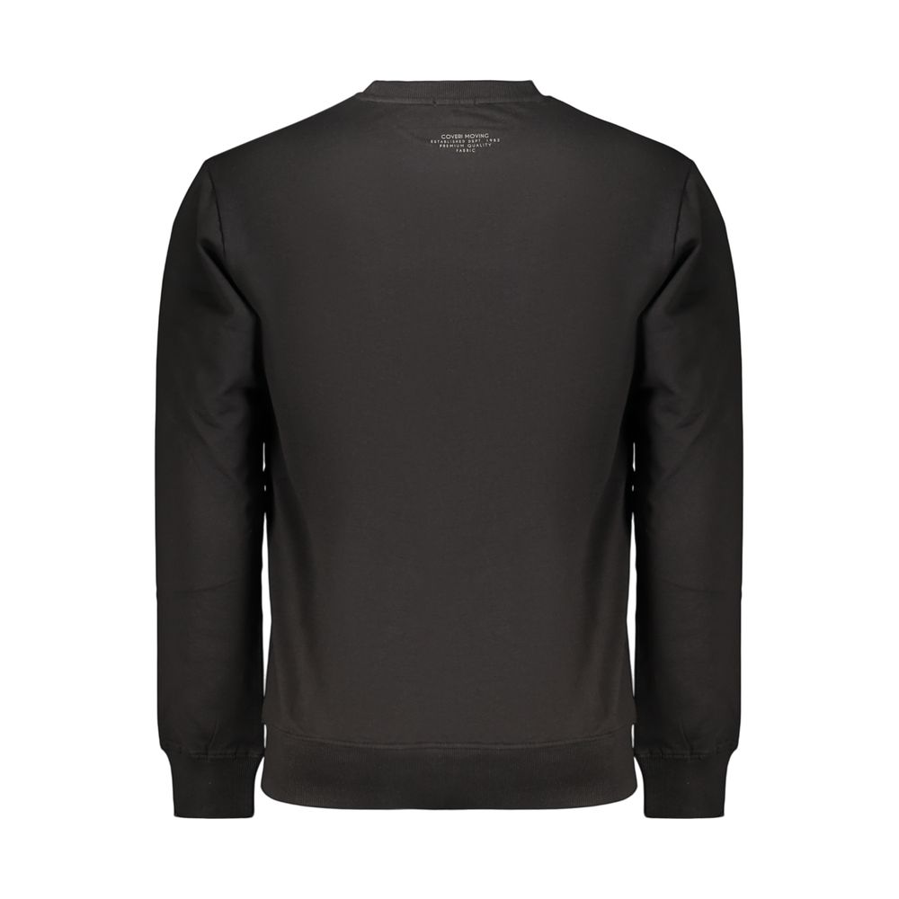Sweatshirt by Coveri Moving for men in cotton black features an provocated silhouette, detailed with a provocated and a refined for a sophisticated aesthetic.
