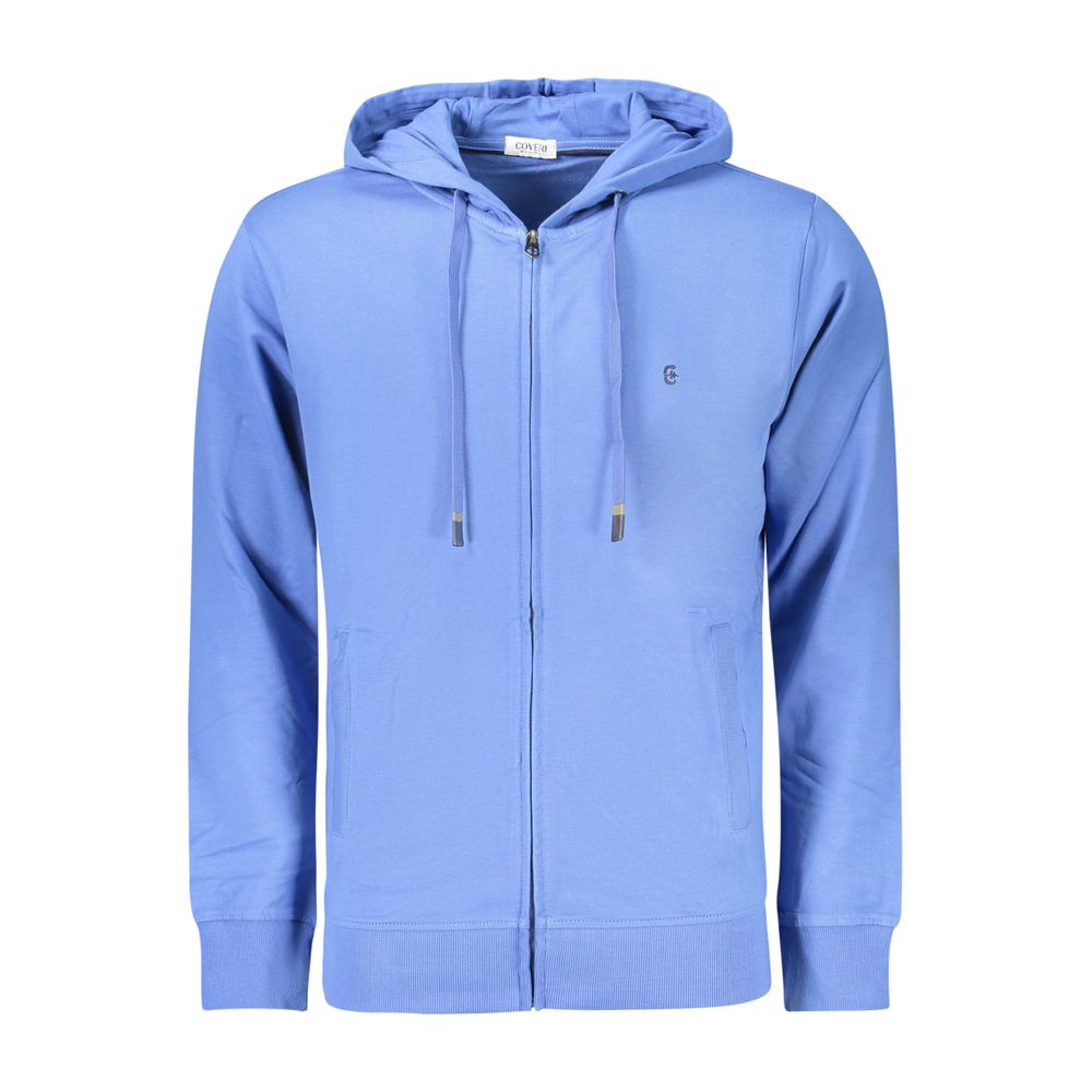Sweatshirt by Coveri Moving for men in cotton blue features an enviable silhouette, showcasing a premium and refined for a truly enviable finish.