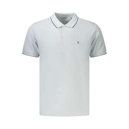 Polo Shirt by Coveri Moving for men in cotton azzurro & sky-blue presents a sleek silhouette, featuring a refined and for a sleek finish.