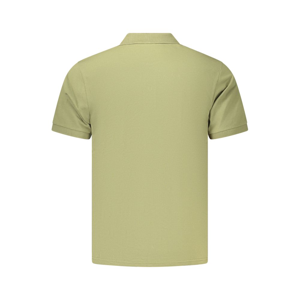 Polo Shirt by Coveri Moving for men in cotton green presents a crisp silhouette, artfully detailed with a crisp and crisp .