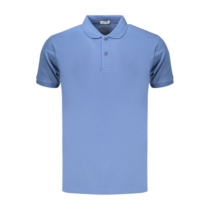 Polo Shirt by Coveri Moving for men in cotton blue features a eye catching silhouette, showcasing a refined and for a eye catching finish.