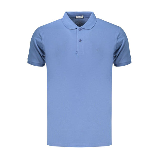 Polo Shirt by Coveri Moving for men in cotton blue features a eye catching silhouette, showcasing a refined and for a eye catching finish.