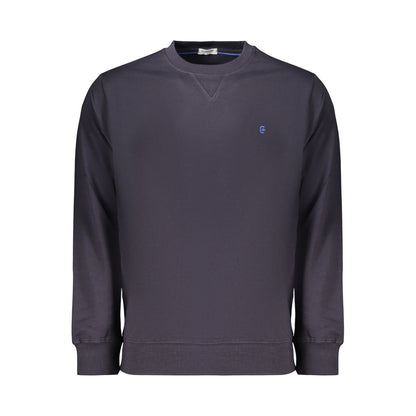 Hooded Sweatshirt Hoodie by Coveri Moving for men in cotton blue features a slouchy chic silhouette, detailed with a slouchy chic and a signature hooded neckline for an elevated aesthetic.