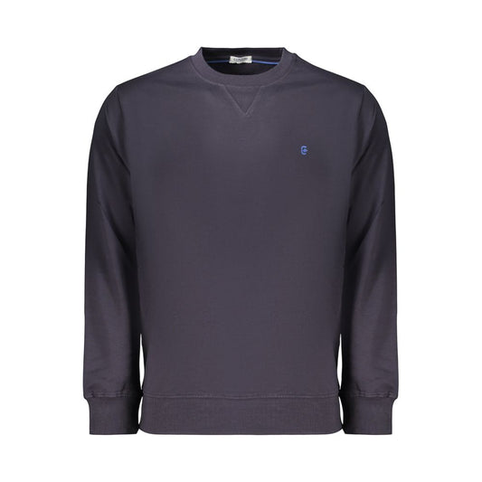 Hooded Sweatshirt Hoodie by Coveri Moving for men in cotton blue features a slouchy chic silhouette, detailed with a slouchy chic and a signature hooded neckline for an elevated aesthetic.