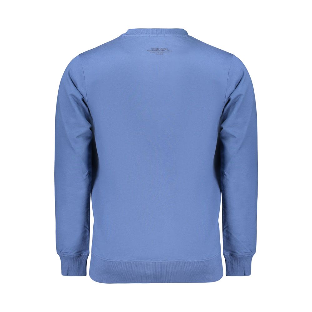Sweatshirt by Coveri Moving for men in cotton blue features an enviable silhouette, showcasing a premium and refined for a truly enviable finish.
