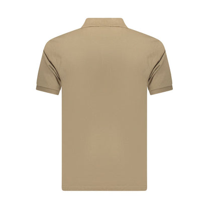 Polo Shirt by Coveri Moving for men in cotton brown features a eye catching silhouette, showcasing a refined and for a eye catching finish.