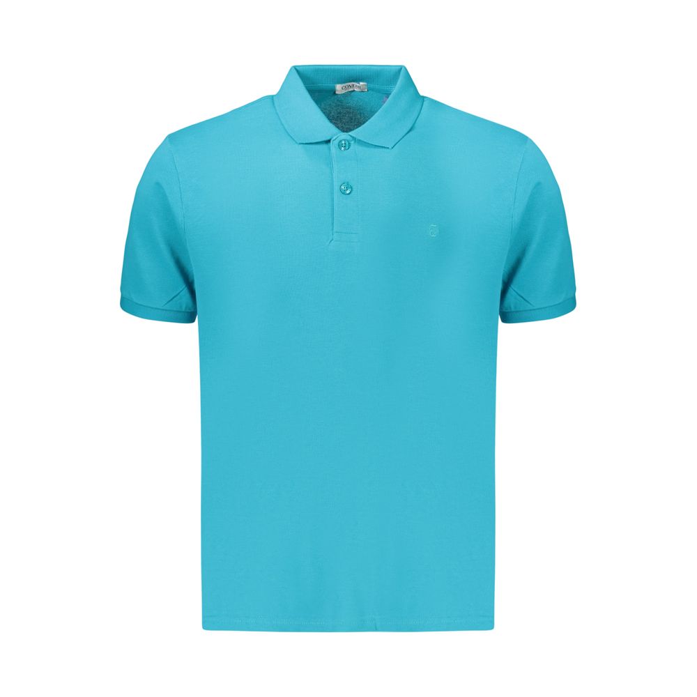Polo Shirt by Coveri Moving for men in cotton azzurro features a eye catching silhouette, showcasing a refined and for a eye catching finish.