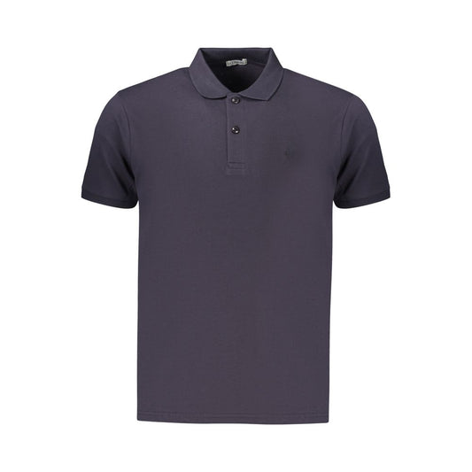 Polo Shirt by Coveri Moving for men in cotton blue presents a distinguished silhouette, showcasing a sophisticated and distinguished for a truly distinguished finish.