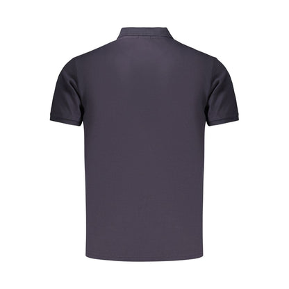 Polo Shirt by Coveri Moving for men in cotton blue presents a sleek silhouette, featuring a refined and for a sleek finish.