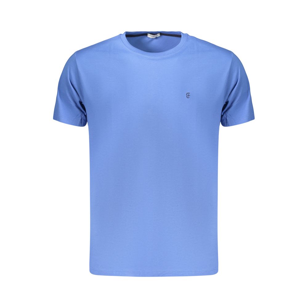 T-Shirt by Coveri Moving for men in cotton blue showcases a chic silhouette, artfully detailed with a chic and for a chic finish.