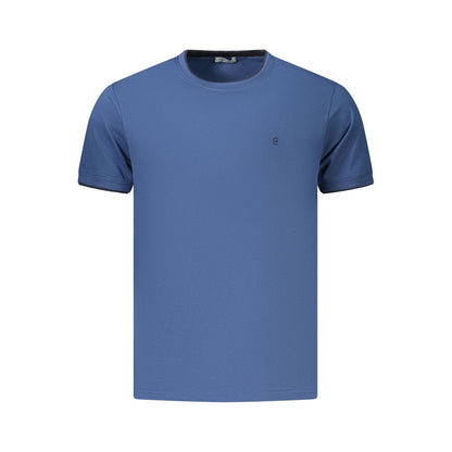 T-Shirt by Coveri Moving for men in cotton blue features an edgy silhouette, meticulously detailed with a sophisticated and for a truly edgy finish.