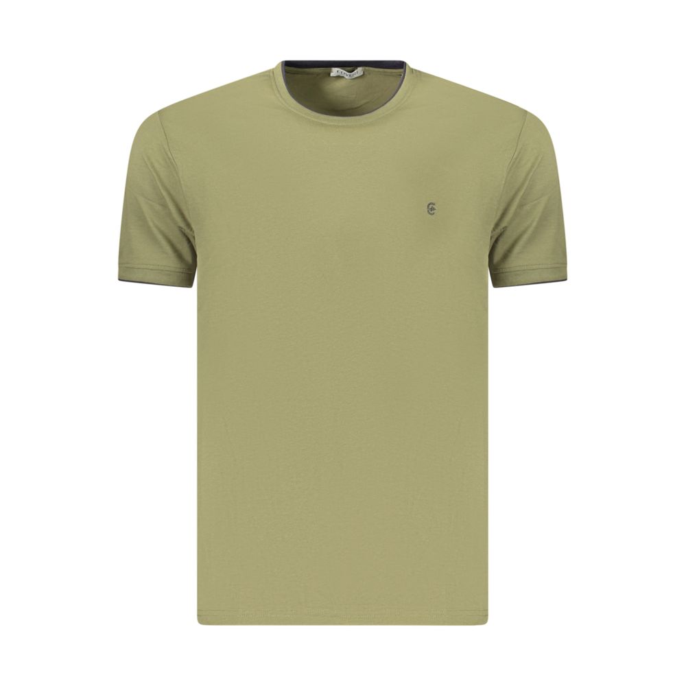 T-Shirt by Coveri Moving for men in cotton green features a plush silhouette, showcasing a sophisticated and for a truly plush finish.