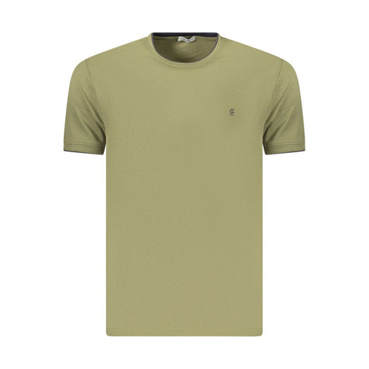 T-Shirt by Coveri Moving for men in cotton green features a plush silhouette, showcasing a sophisticated and for a truly plush finish.