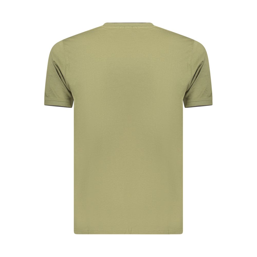 T-Shirt by Coveri Moving for men in cotton green showcases a chic silhouette, artfully detailed with a chic and for a chic finish.