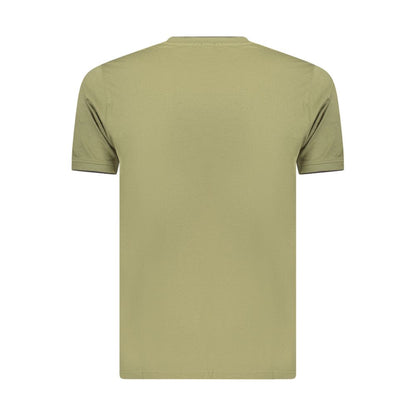 T-Shirt by Coveri Moving for men in cotton green showcases a chic silhouette, artfully detailed with a chic and for a chic finish.