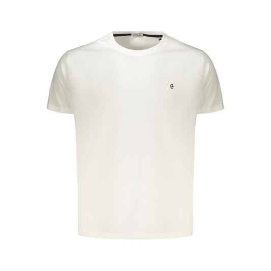 T-Shirt by Coveri Moving for men in cotton white showcases a dramatic silhouette, elegantly detailed with a dramatic and for a truly dramatic finish.