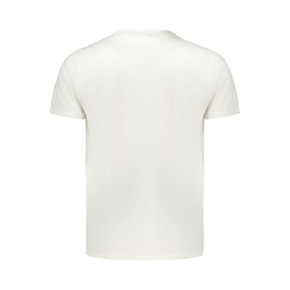 T-Shirt by Coveri Moving for men in cotton white features an edgy silhouette, meticulously detailed with a sophisticated and for a truly edgy finish.