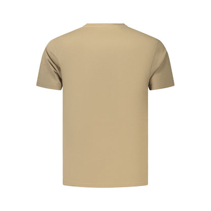 T-Shirt by Coveri Moving for men in cotton brown showcases a chic silhouette, artfully detailed with a chic and for a chic finish.
