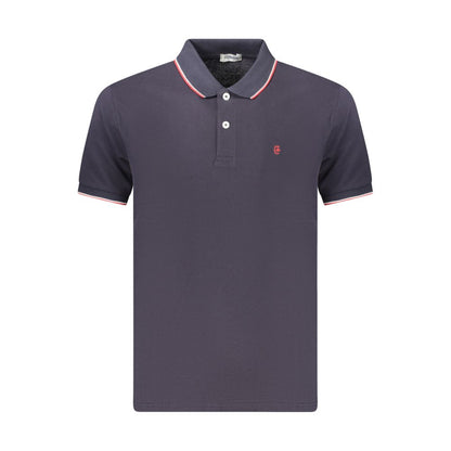 Polo Shirt by Coveri Moving for men in cotton blue presents a distinguished silhouette, showcasing a sophisticated and distinguished for a truly distinguished finish.