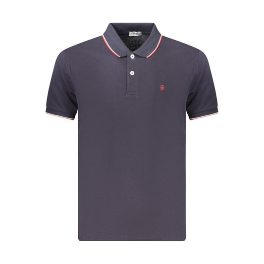 Polo Shirt by Coveri Moving for men in cotton blue presents a distinguished silhouette, showcasing a sophisticated and distinguished for a truly distinguished finish.