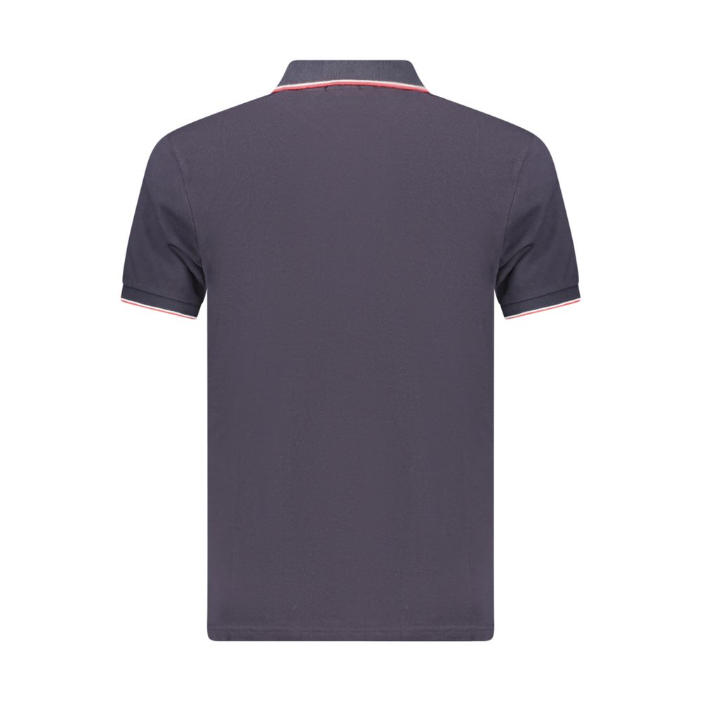 Polo Shirt by Coveri Moving for men in cotton blue presents a crisp silhouette, artfully detailed with a crisp and crisp .