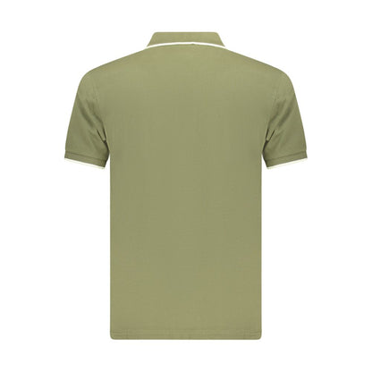 Polo Shirt by Coveri Moving for men in cotton green features a eye catching silhouette, showcasing a refined and for a eye catching finish.