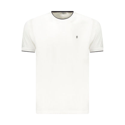 T-Shirt by Coveri Moving for men in cotton white showcases a dramatic silhouette, elegantly detailed with a dramatic and for a truly dramatic finish.