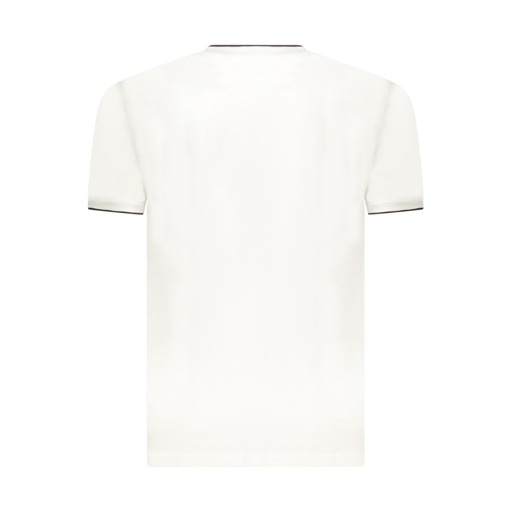 T-Shirt by Coveri Moving for men in cotton white features an on trend silhouette, perfectly showcasing a on trend and for an elevated aesthetic.