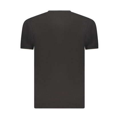 T-Shirt by Coveri Moving for men in cotton black showcases a chic silhouette, artfully detailed with a chic and for a chic finish.