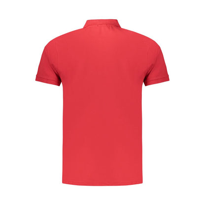 Polo Shirt by Coveri Moving for men in cotton red showcases a sharp silhouette, detailed with a refined and sharp for a sophisticated finish.